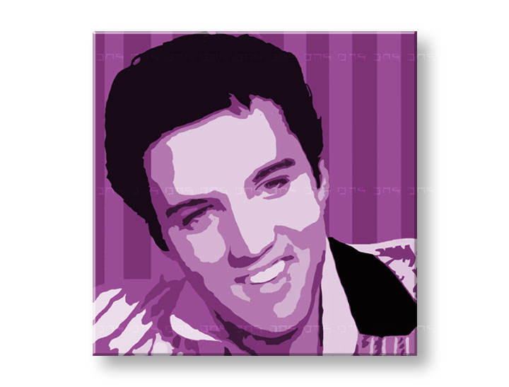 Tablou pictat manual POP ART Elvis Presley 1-piese 