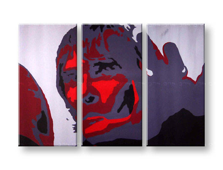 Tablou pictat manual POP Art Ian Brown 3-piese 