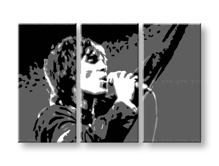 Tablou pictat manual POP Art Ian Brown 3-piese 