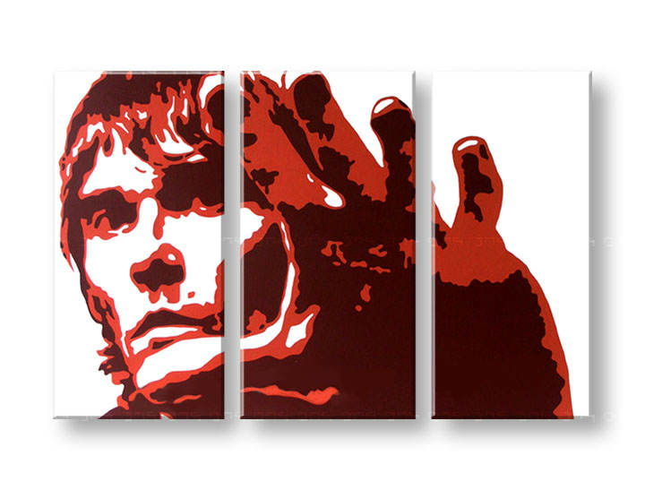 Tablou pictat manual POP Art Ian Brown 3-piese 