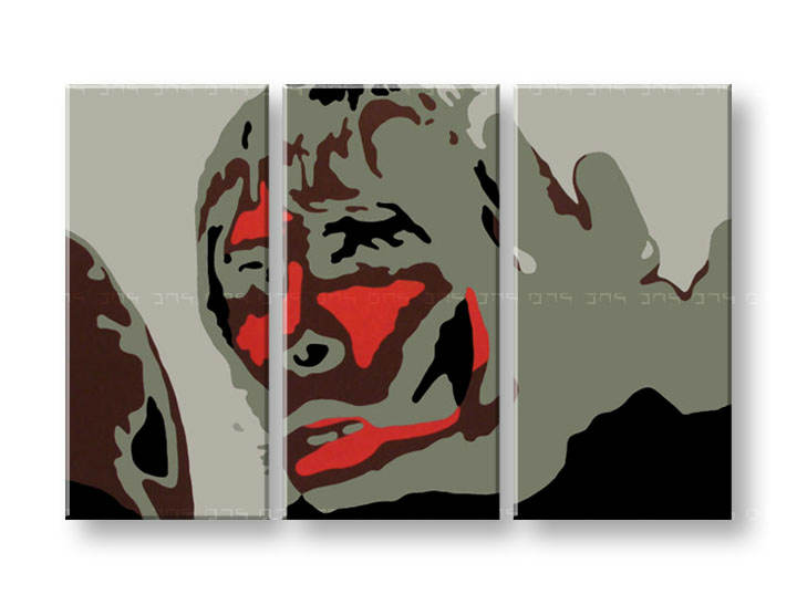 Tablou pictat manual POP Art Ian Brown 3-piese 