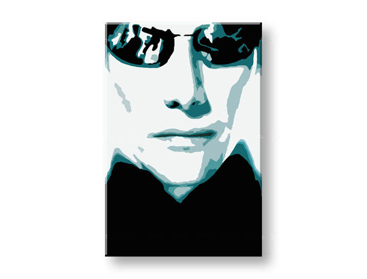 Tablou pictat manual POP Art MATRIX 1-piese