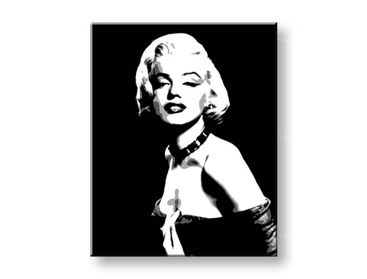 Tablou pictat manual POP Art Marilyn MONROE 1-piese