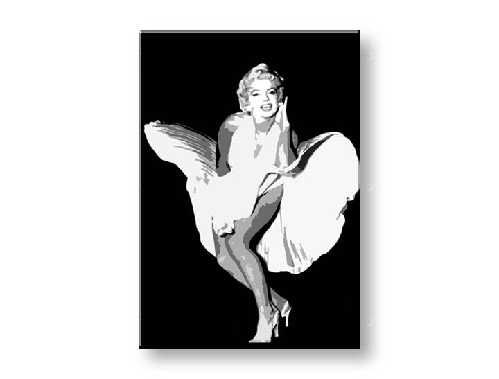 Tablou pictat manual POP Art Marilyn Monroe 1-piese