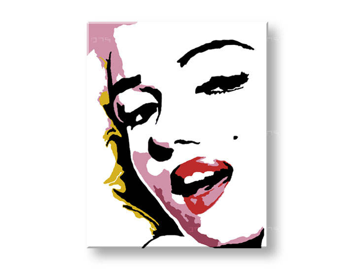 Tablou pictat manual POP Art Marilyn Monroe 1-piese 