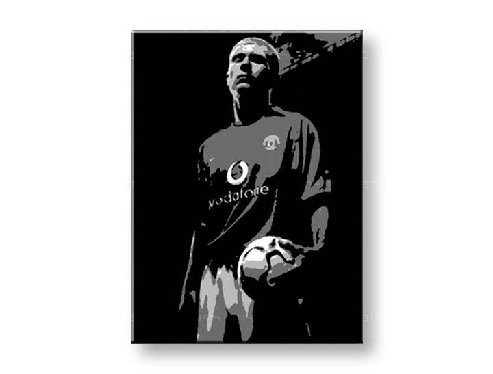 Tablou pictat manual POP Art Paul Scholes 1-piese