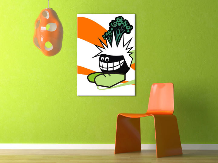 Tablou pictat manual POP Art Funny 1-piese -  50x70 cm