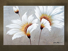 Tablou pictat manual FLOWERS 1 buc NU0023E1 | dimensiuni diferite