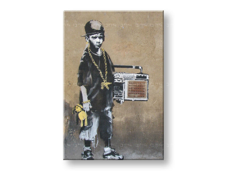 Tablouri 1-piese Street ART – Banksy BA012O1 -  20x30 cm