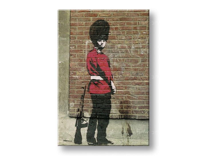 Tablouri 1-piese Street ART – Banksy BA021O1 -  20x30 cm