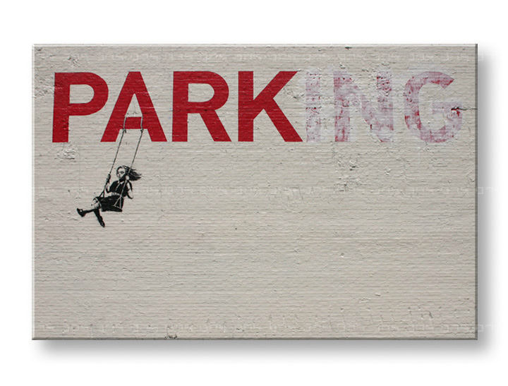 Tablouri 1-piese Street ART – Banksy BA036O1 -  20x30 cm