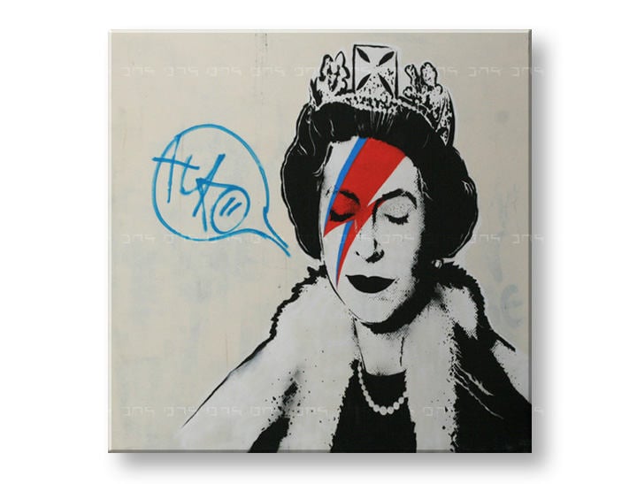 Tablouri PATRAT Street ART – Banksy -  30x30 cm