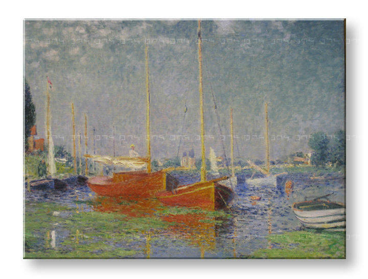 Tablouri RED BOATS AT ARGENTEUIL – Claude Monet 