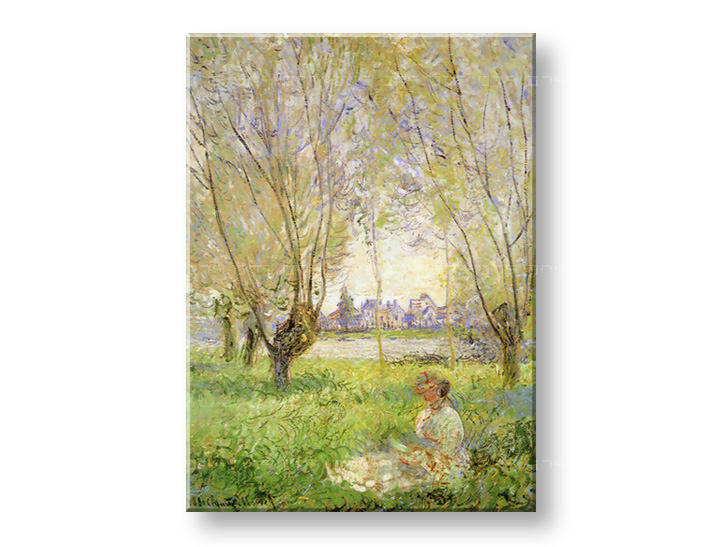 Tablouri WOMAN UNDER THE WILLOWS – Claude Monet   