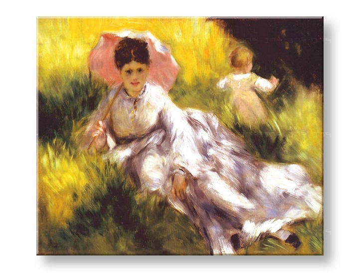 Tablouri WOMAN WITH A PARASOL – Pierre Auguste Renoir