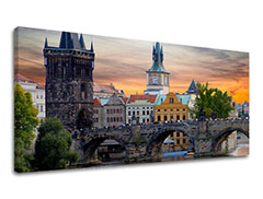 Tablouri canvas ORAȘE Panorama - PRAGA CZ004E13