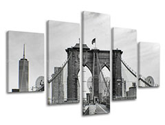 Tablouri canvas 5-piese ORAȘE - NEW YORK ME114E50